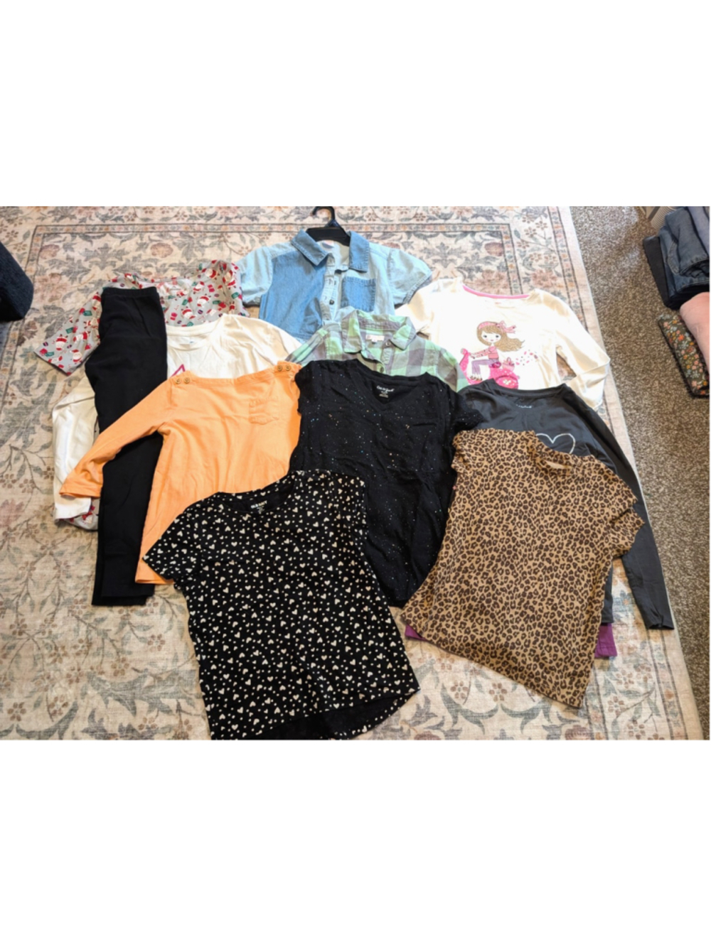 Girls Clothes Bundle Lot Sz 7/8 Back To School Shirts Denim Dress 11 pc